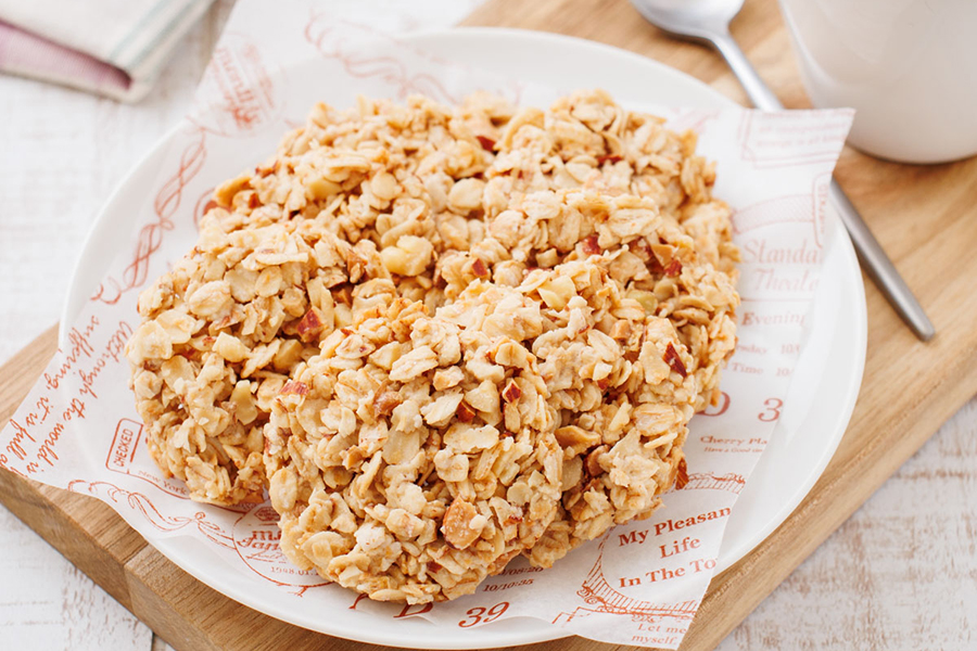 【ハピネスオートミールレシピ②】ザクザク食感オートミールとナッツのクッキー!お菓子にアレンジして大満足おやつに