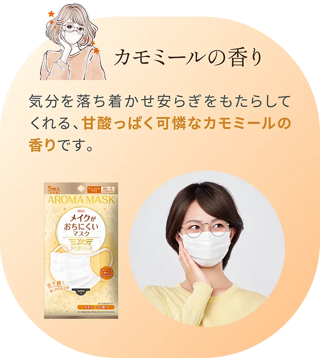 三次元マスク メイクがおちにくいマスク　アロマシリーズ　ローズの香り 自己肯定感を高めて幸せな気持ちにしてくれる、華やかでロマンティックなローズの香りです。