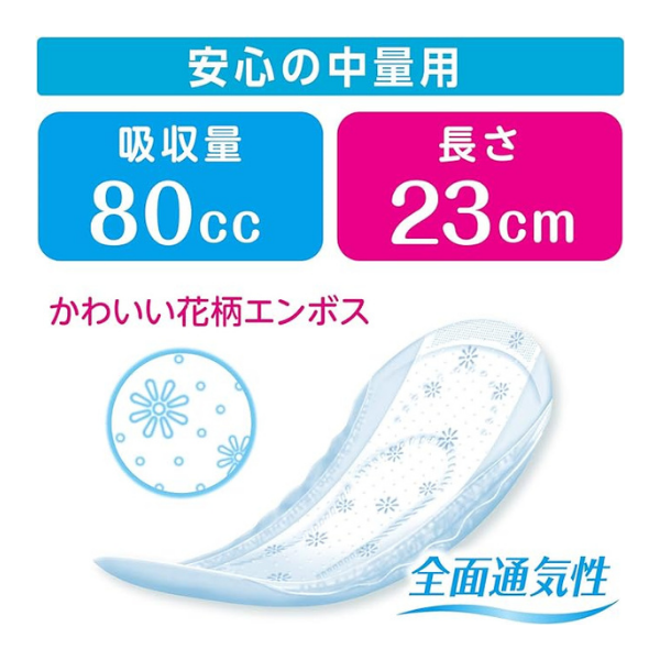 ポイズ 肌ケアパッド 安心の中量用(ライト)80cc お徳パック 39枚[吸水ケア] 39枚