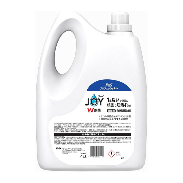 P&Gプロフェッショナル ジョイ JOY W除菌 業務用 詰め替え 4L [食器用洗剤] 4L