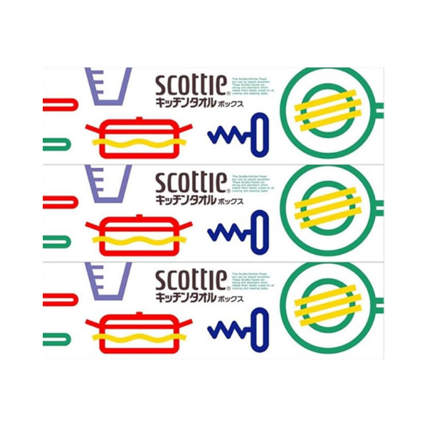 スコッティ キッチンタオル ボックス3箱パック [キッチンペーパー] 3箱