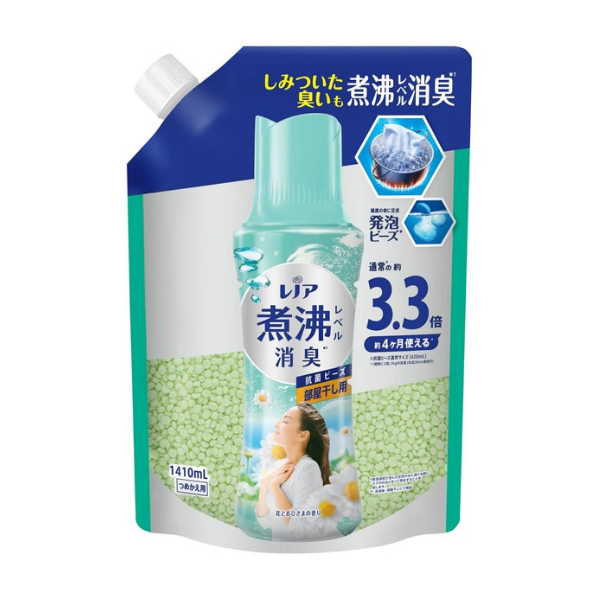 P&G レノア 煮沸レベル消臭抗菌ビーズ 部屋干し 花とおひさまの香り 詰替 超特大 1410ml[洗濯ビーズ] 1410ml