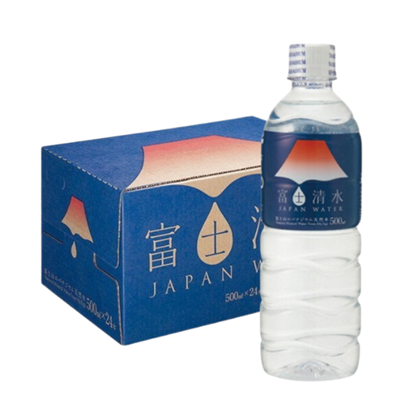 ミツウロコビバレッジ 富士清水 JAPAN WATER 500mL×24本 シュリンクキャップ仕様 500mL x 24本