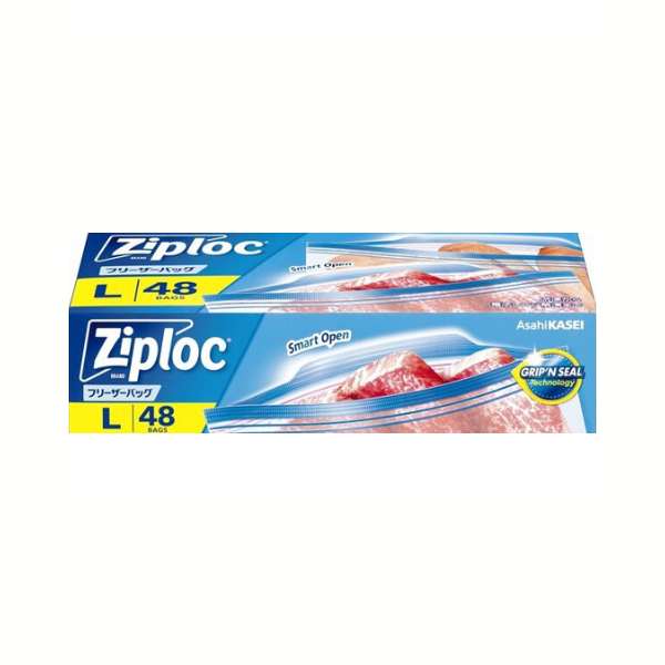 Ziploc ジップロック フリーザーバッグ L 48枚入 大容量品 48枚入