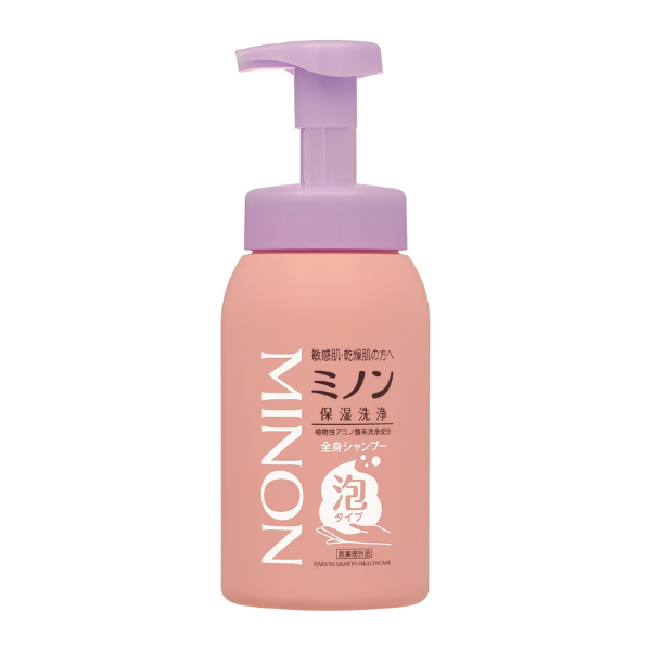 ミノン 全身シャンプー 泡タイプ ボトル 500mL 【医薬部外品】 500ml