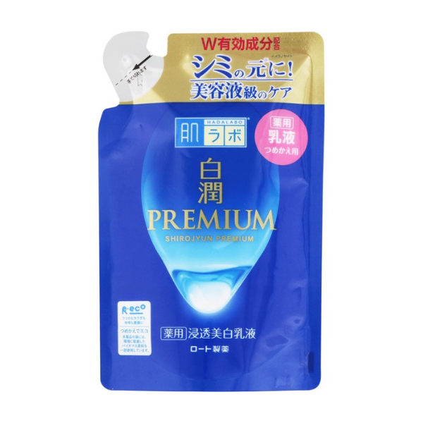 ロート製薬 肌ラボ 白潤プレミアム 薬用浸透美白乳液 つめかえ用 140mL【医薬部外品】 140mL