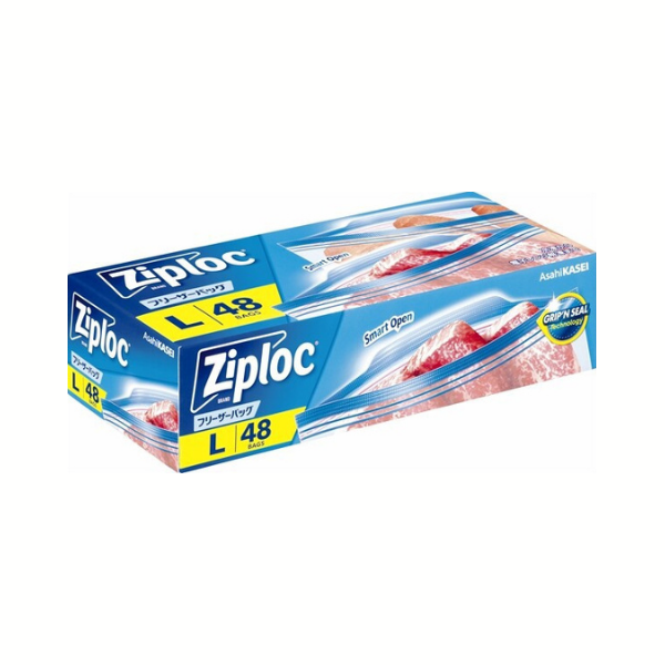 Ziploc ジップロック フリーザーバッグ L 48枚入 大容量品 48枚入