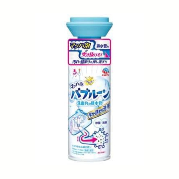 アース製薬 らくハピ マッハ泡バブルーン 洗面台の排水管 200mL [住居用洗剤]