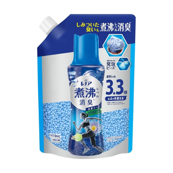 P&G レノア 煮沸レベル消臭抗菌ビーズ SPORTS クールリフレッシュ＆シトラスの香り 詰替 超特大 1410ml[洗濯ビーズ] 1410ml