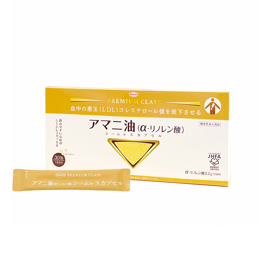 アマニ油(α-リノレン酸)シームレスカプセル 30包 【機能性表示食品】※定期