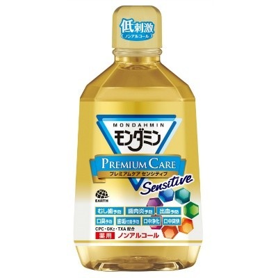アース製薬 モンダミン マウスウォッシュ ノンアルコール プレミアムケア センシティブ 洗口液 1080mL 【医薬部外品】