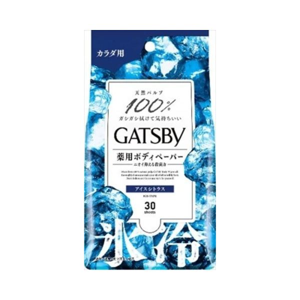 ギャツビー アイスデオドラント ボディペーパー アイスシトラス 30枚入 【医薬部外品】