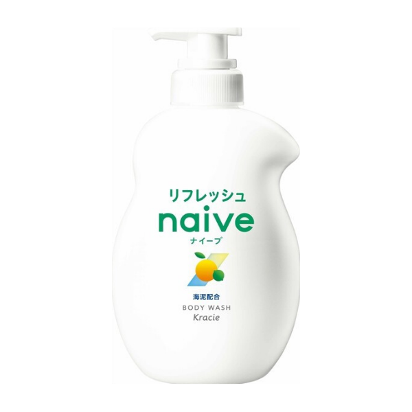 クラシエ Kracie ナイーブ リフレッシュボディソープ 海泥配合 本体ポンプ 液体 530mL