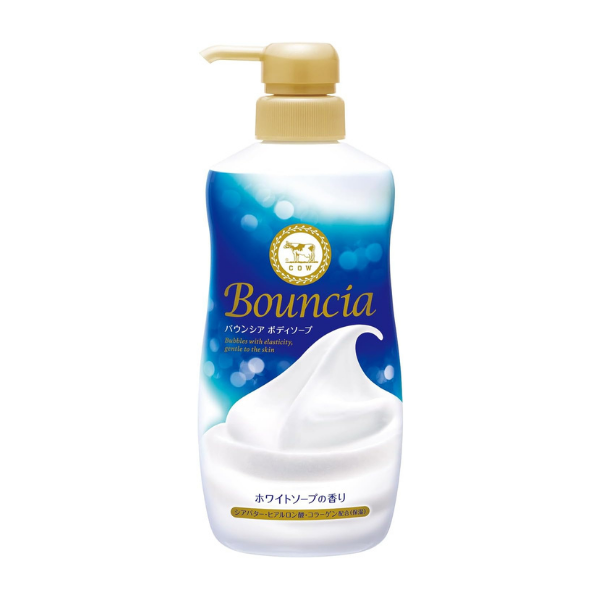 牛乳石鹸 バウンシア ボディソープ ホワイトソープの香り ポンプ 480mL