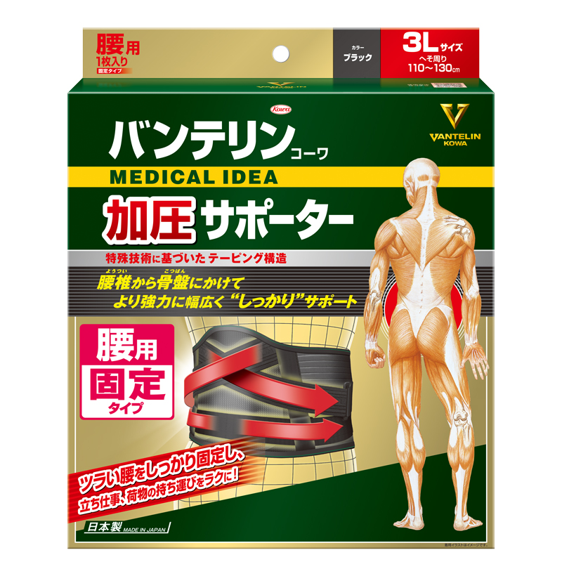バンテリンコーワ加圧サポーター 腰用 3Lサイズ