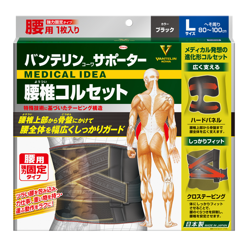 バンテリンコーワサポーター 腰椎コルセット