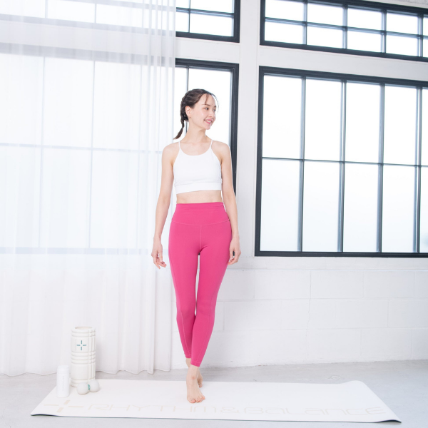 エコ&快適ストレッチ ハイウエストレギンス(ステッチデザイン)